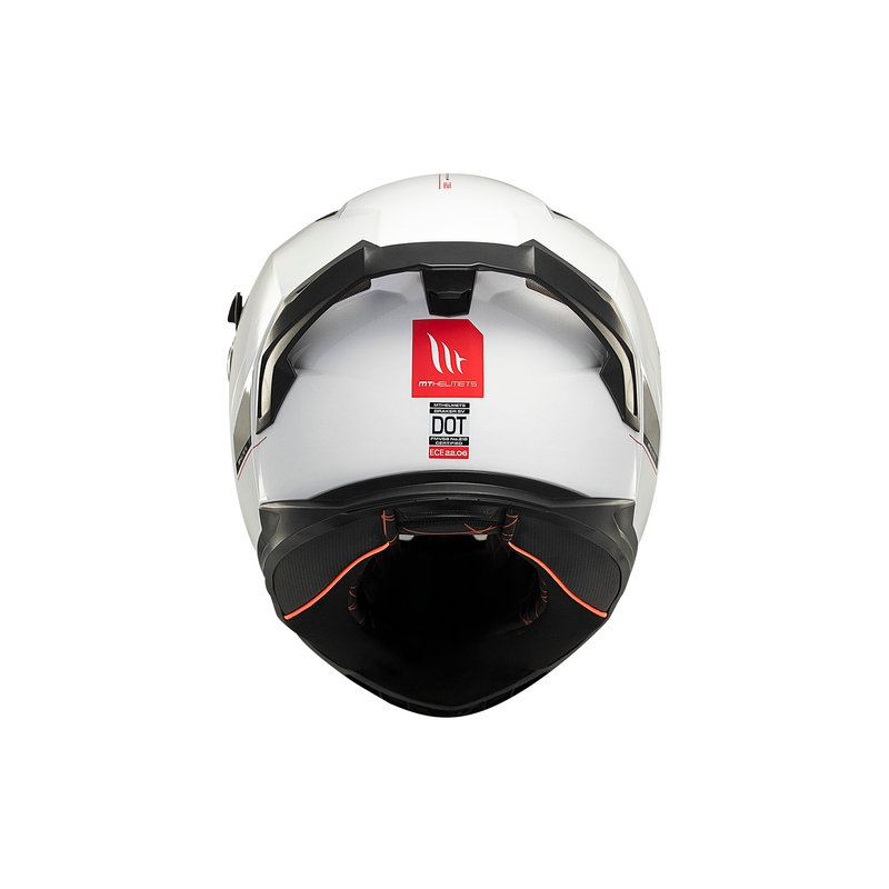 MT BRAKER SV SOLID A0 casco moto integrale bianco