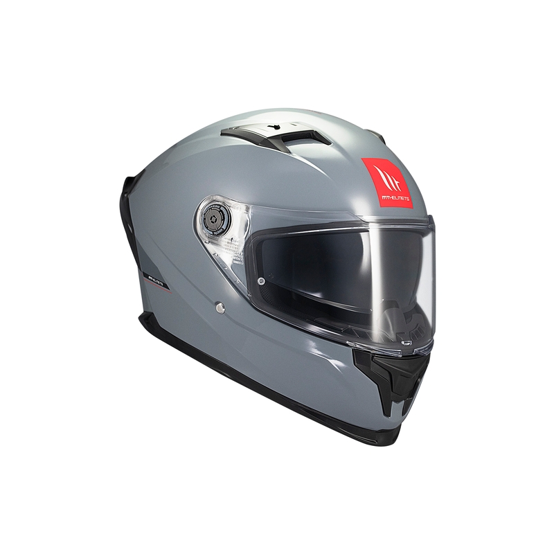 MT BRAKER SV SOLID A12 Casco moto integrale grigio