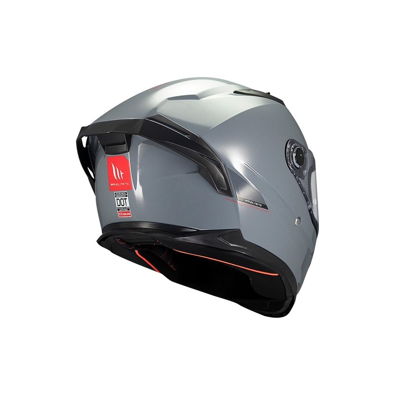 MT BRAKER SV SOLID A12 Casco moto integrale grigio