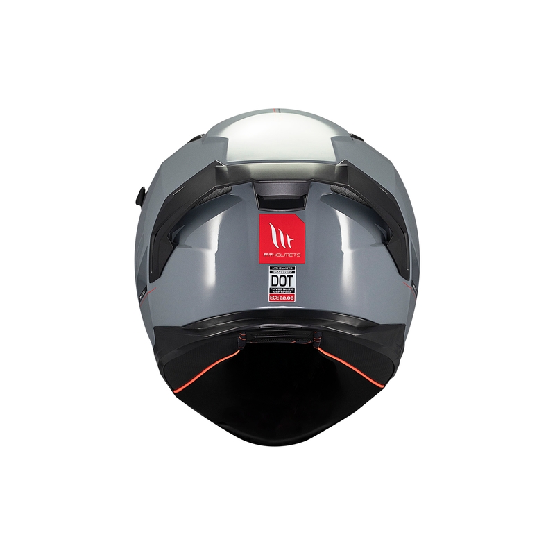 MT BRAKER SV SOLID A12 Casco moto integrale grigio
