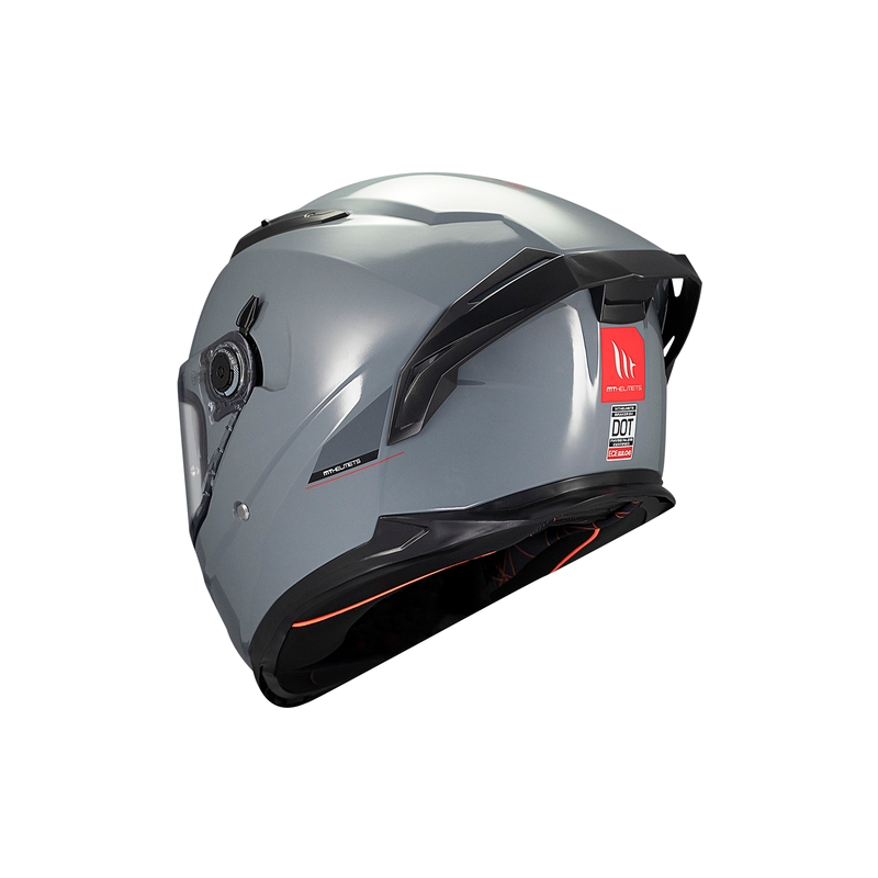 MT BRAKER SV SOLID A12 Casco moto integrale grigio