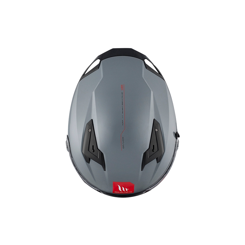 MT BRAKER SV SOLID A12 Casco moto integrale grigio