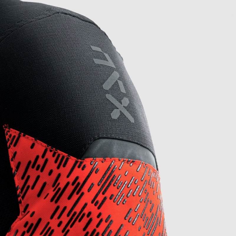 Giacca da motociclista Rebelhorn Jax nera e rossa