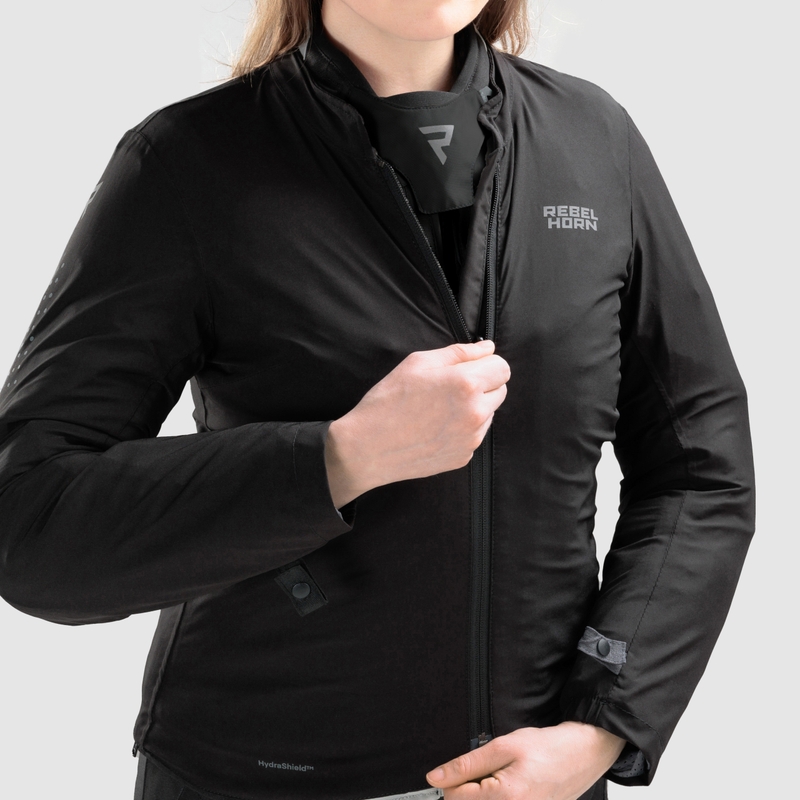 Giacca da motociclista da donna Rebelhorn Hiker IV nera