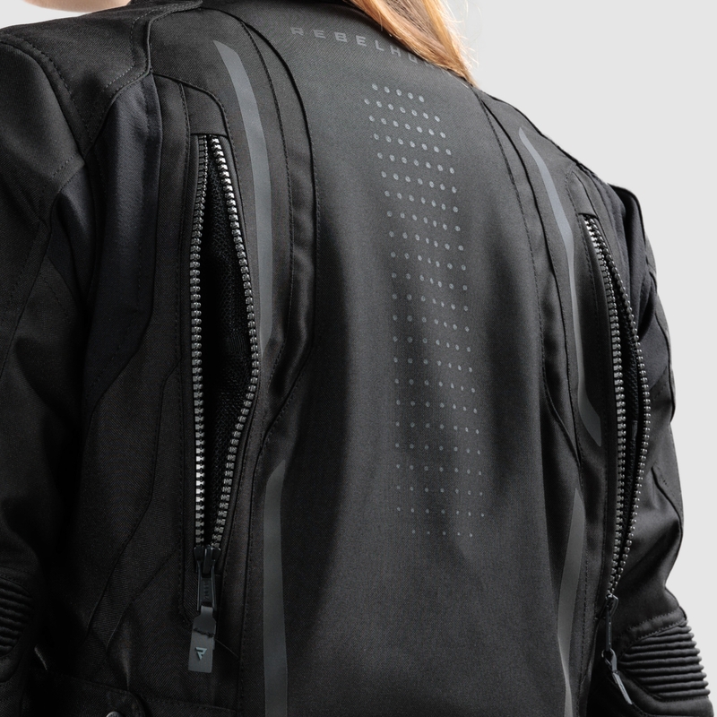 Giacca da motociclista da donna Rebelhorn Hiker IV nera