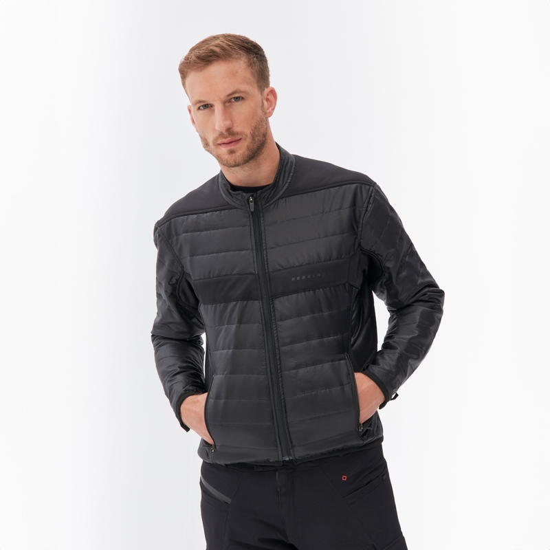 Giacca da moto Rebelhorn Range antracite-nero-giallo fluo