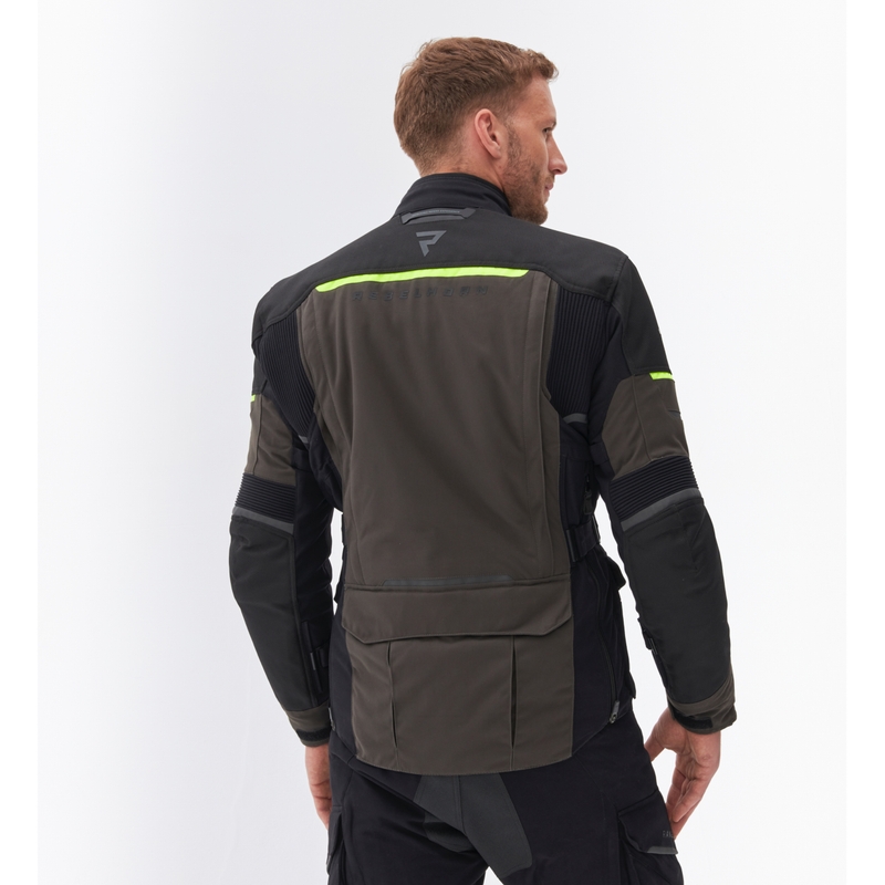 Giacca da moto Rebelhorn Range antracite-nero-giallo fluo