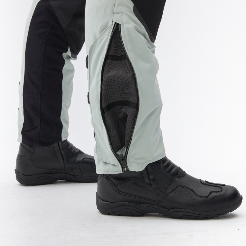 Pantaloni da moto Rebelhorn Range grigio-nero-rosso