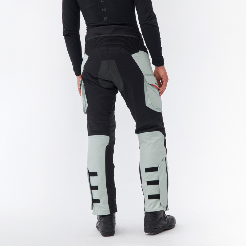 Pantaloni da moto Rebelhorn Range grigio-nero-rosso