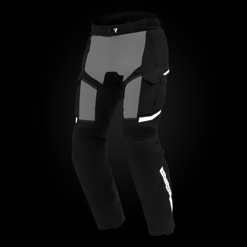 Pantaloni da moto Rebelhorn Cubby V neri-grigi