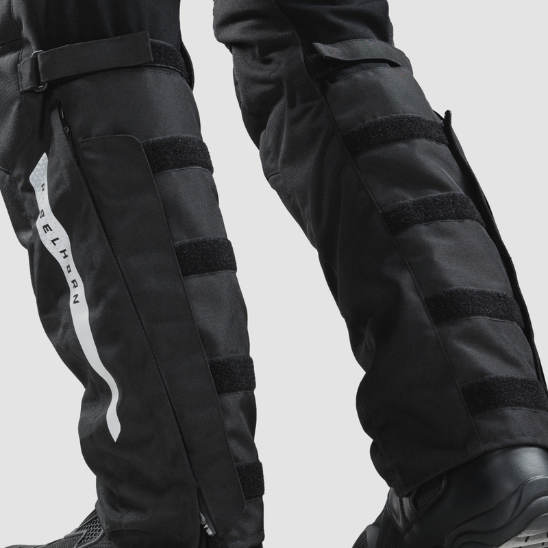 Pantaloni da moto Rebelhorn Cubby V neri-grigi