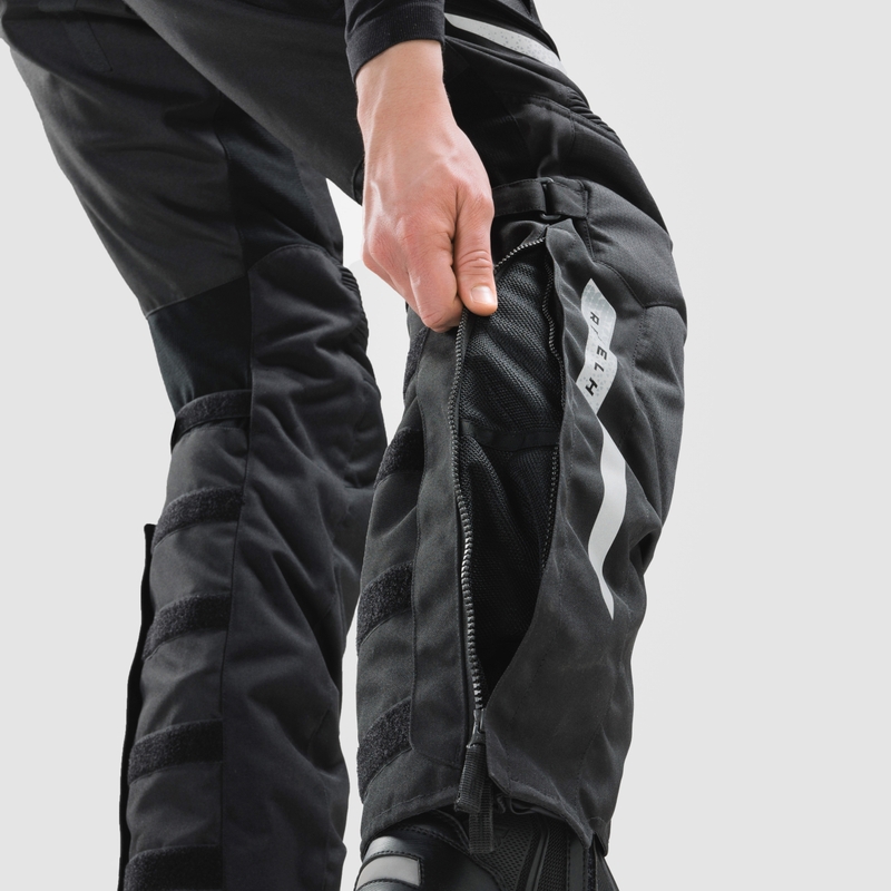 Pantaloni da moto Rebelhorn Cubby V neri-grigi