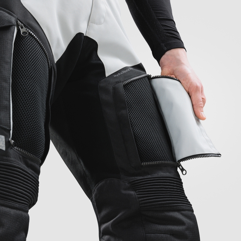 Pantaloni da moto Rebelhorn Cubby V neri-grigi