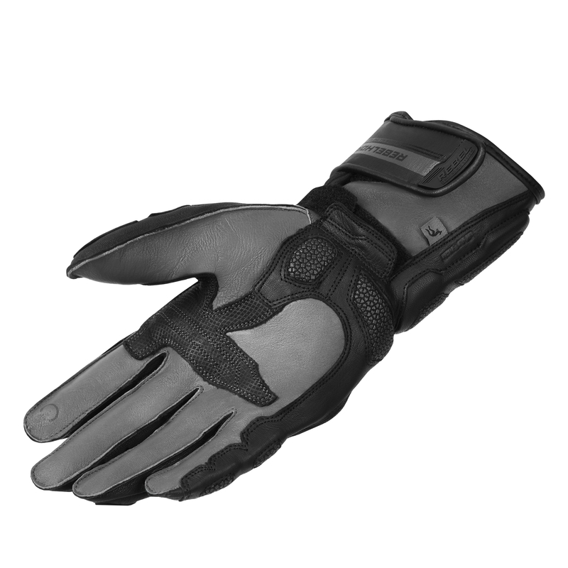 Guanti da moto Rebelhorn ST Long nero Saldi