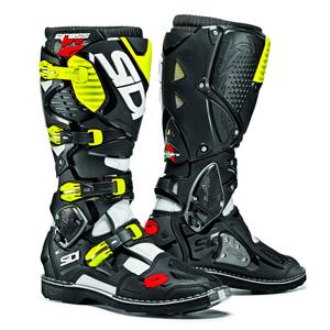 Stivali da moto SIDI CROSSFIRE 3 bianco-nero-giallo fluo