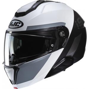 Casco ribaltabile HJC i91 Bina MC5SF bianco-grigio-nero