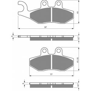Brzdové destičky GOLDFREN S3