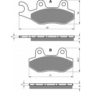 Brzdové destičky GOLDFREN AD
