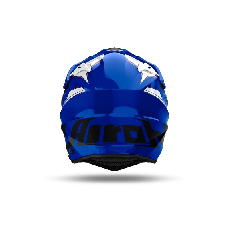 Casco enduro Airoh Commander 2 Reveal blu lucido