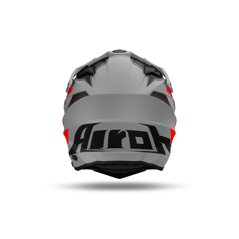 Casco enduro Airoh Commander 2 Reveal rosso fluo opaco