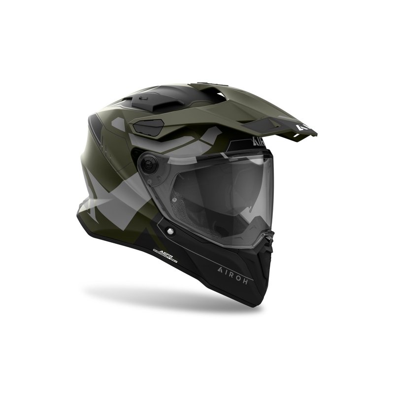 Casco Enduro Airoh Commander 2 Reveal Verde Opaco