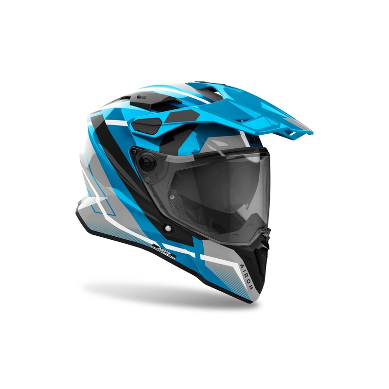 Casco enduro Airoh Commander 2 Mavick blu lucido