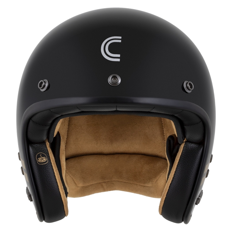 Casco Jet Cassida Eso Forty Nine Nero Perla-Oro-Grigio