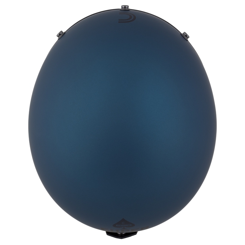 Casco Open Face Cassida Eso Super Hooligan Nero Opaco-Blu Metallizzato