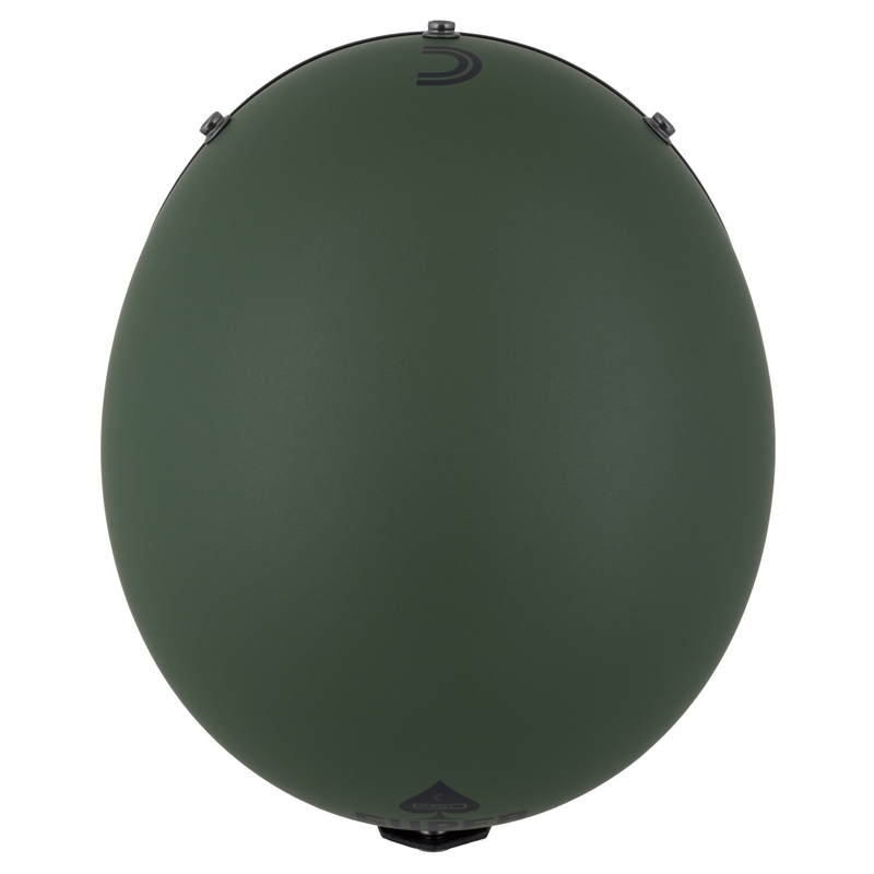 Casco jet Cassida Eso Super Hooligan nero opaco-verde metallizzato