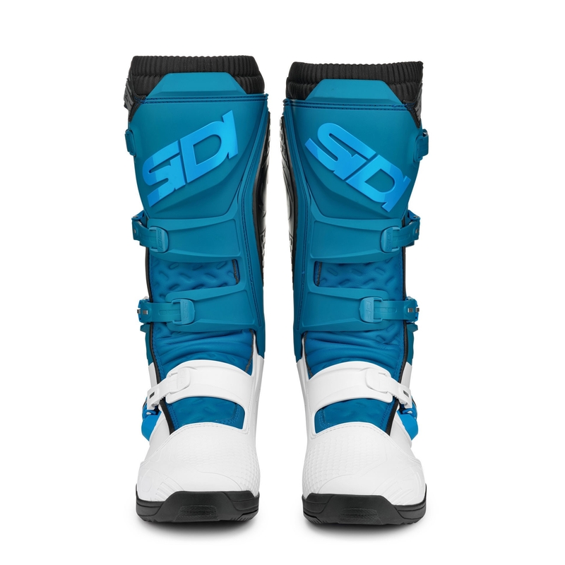 Stivali da moto da donna SIDI X POWER SC LEI bianchi e blu