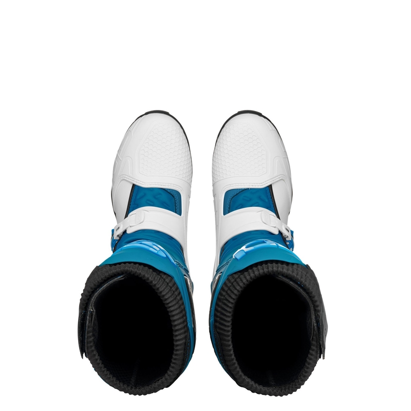 Stivali da moto da donna SIDI X POWER SC LEI bianchi e blu