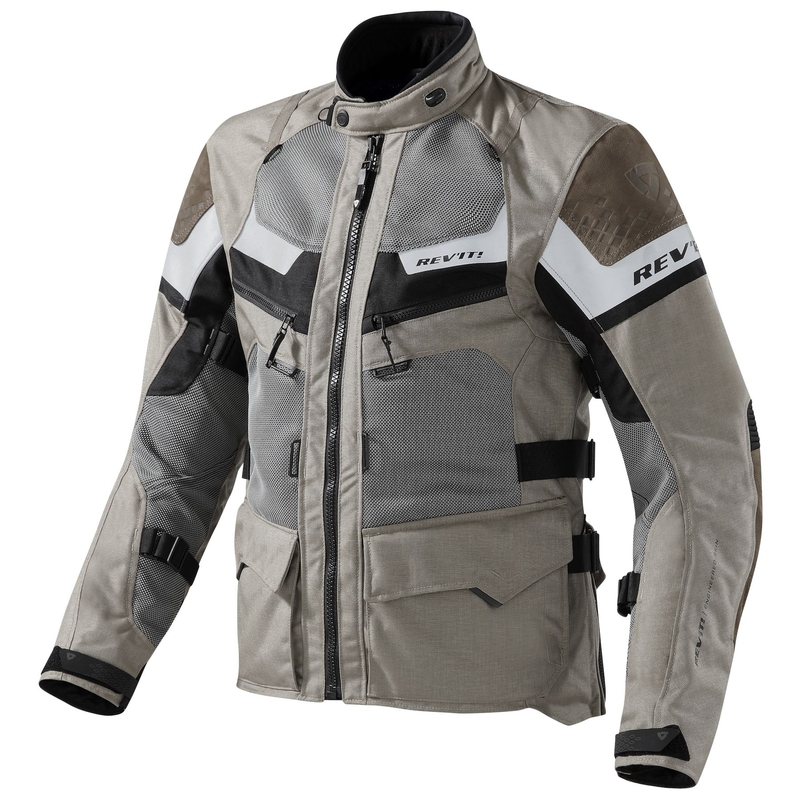 Giacca moto Revit Cayenne Pro Nero e Marrone Sabbia Saldi