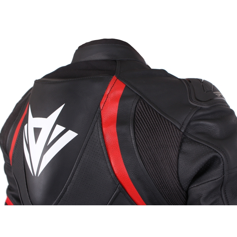 Pánská bunda na motorku RSA Imola černo-červená výprodej