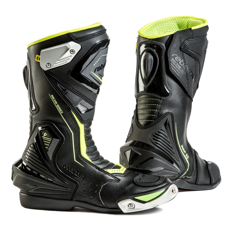 Boty na motorku Rebelhorn Piston II CE černo-fluo žluté výprodej