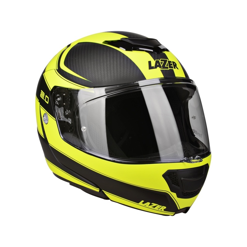 Přilba Lazer Monaco Evo - 2.0 Pure Carbon černo-fluo žlutá