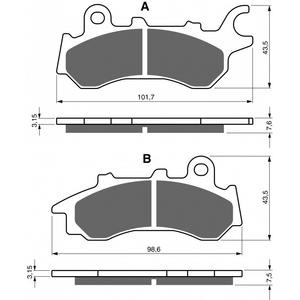 Brzdové destičky GOLDFREN AD