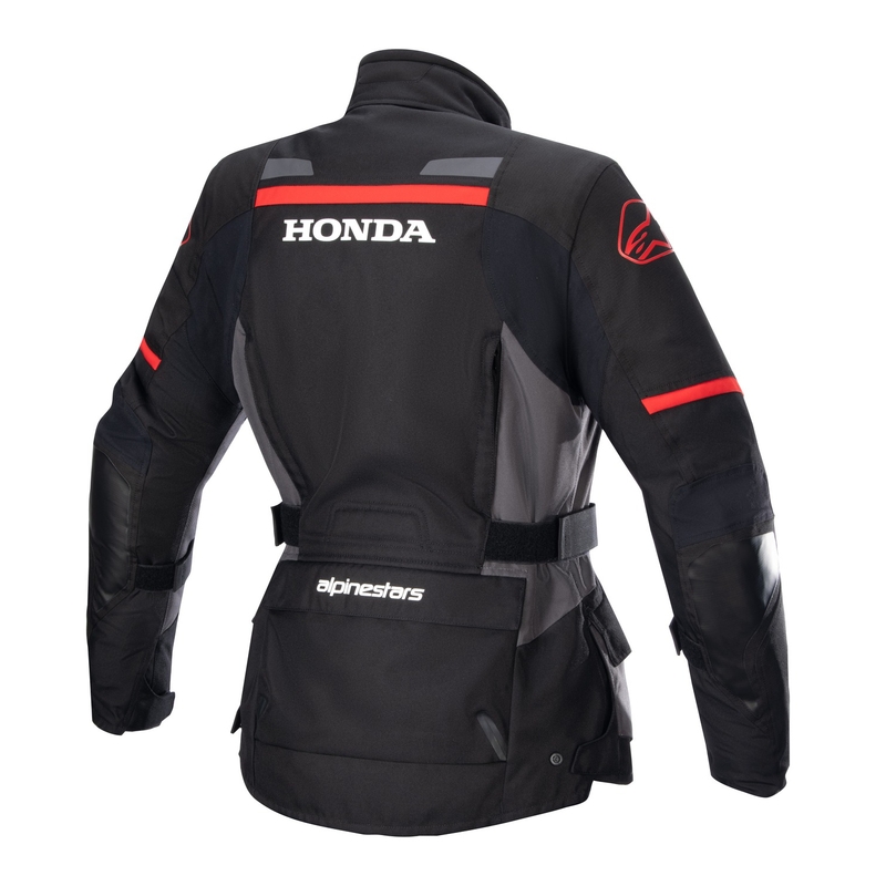 Giacca da moto da donna Alpinestars Stella Andes Drystar Honda nera-grigia