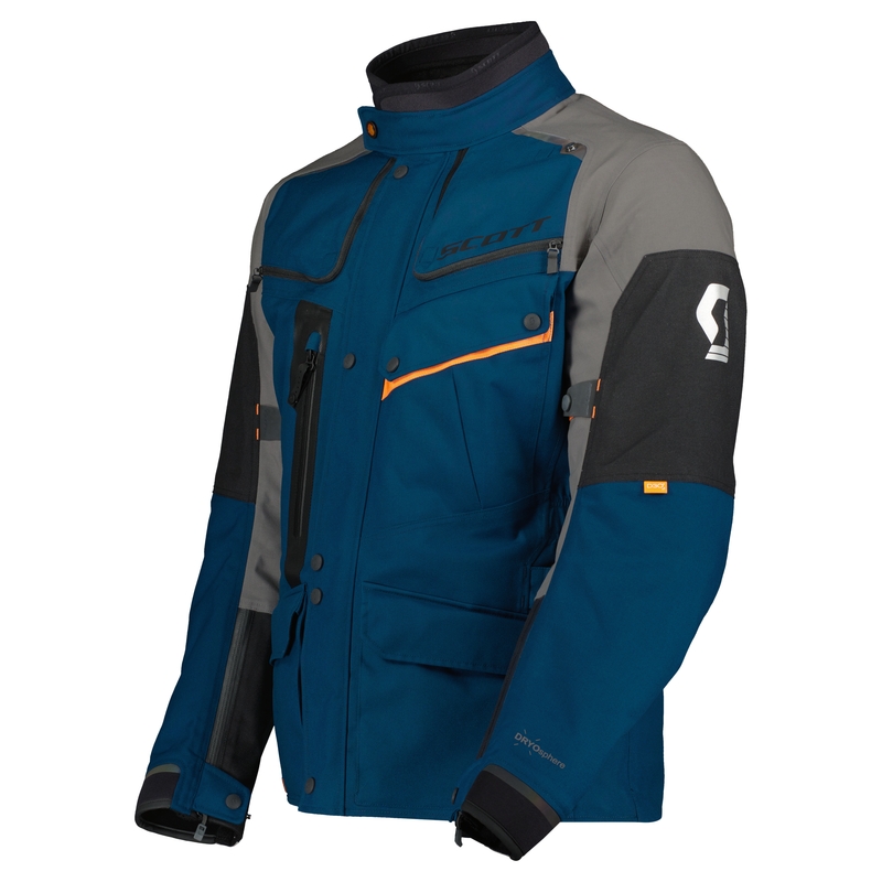 Giacca da moto SCOTT VOYAGER DRYO blu-grigio Saldi