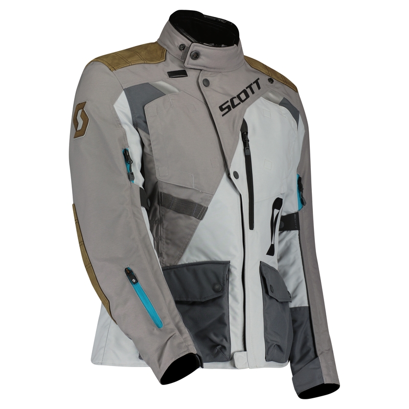 Giacca da moto donna SCOTT W'S DUALRAID DRYO IRON grigio-marrone Saldi