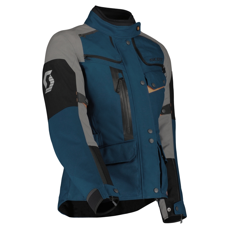 Giacca da moto donna SCOTT VOYAGER DRYO blu-grigio