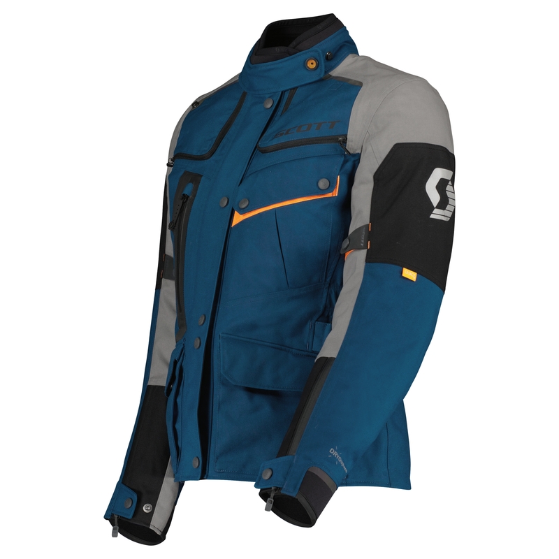 Giacca da moto donna SCOTT VOYAGER DRYO blu-grigio