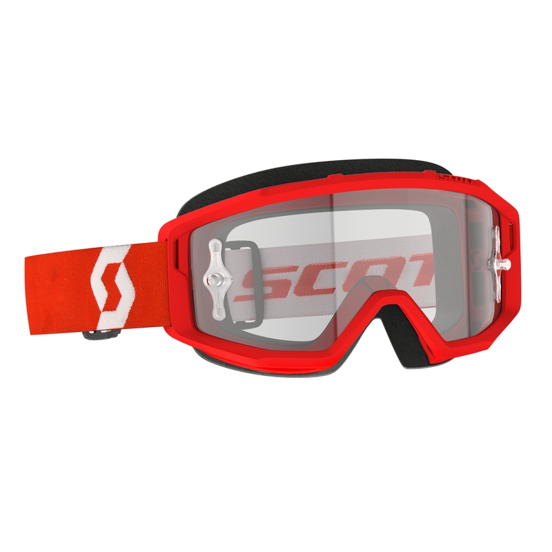 Occhiali da motocross SCOTT PRIMAL CLEAR rosso e bianco