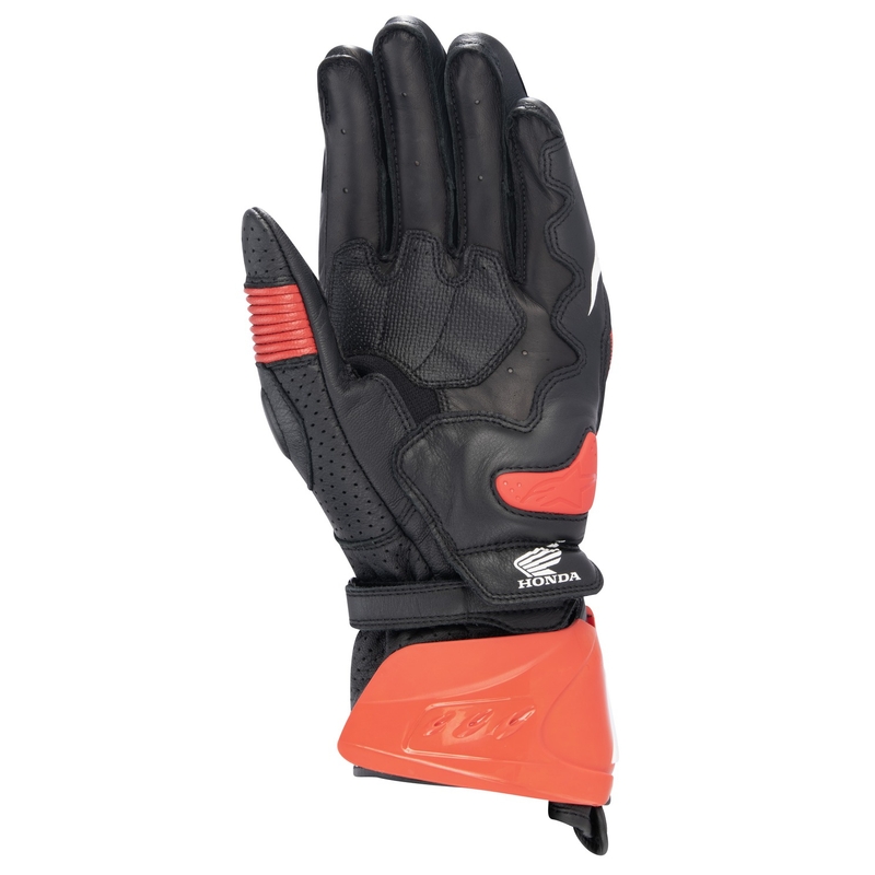 Guanti da moto Alpinestars GP PRO R 3 Honda neri-rossi fluo-blu-bianchi