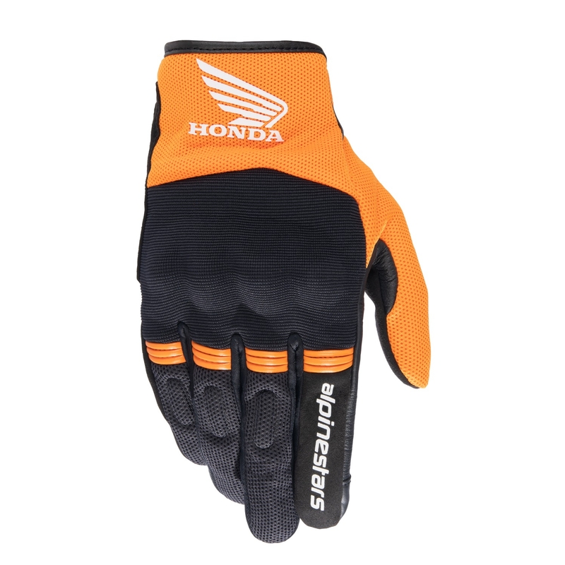 Guanti da moto Alpinestars Copper Honda neri-arancioni