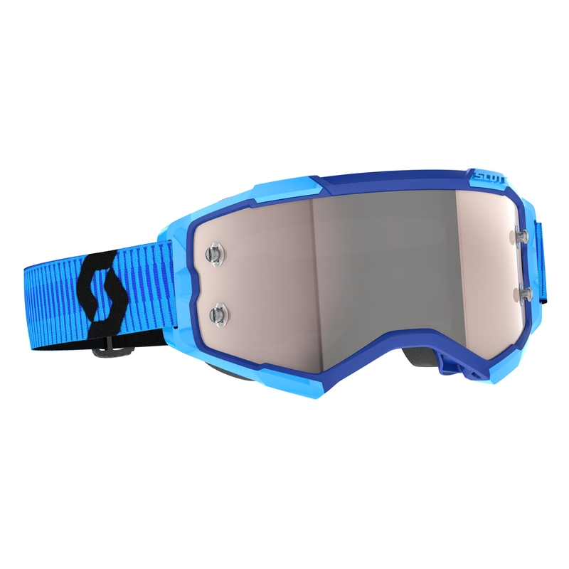Occhiali da motocross SCOTT Fury blu-nero cromo