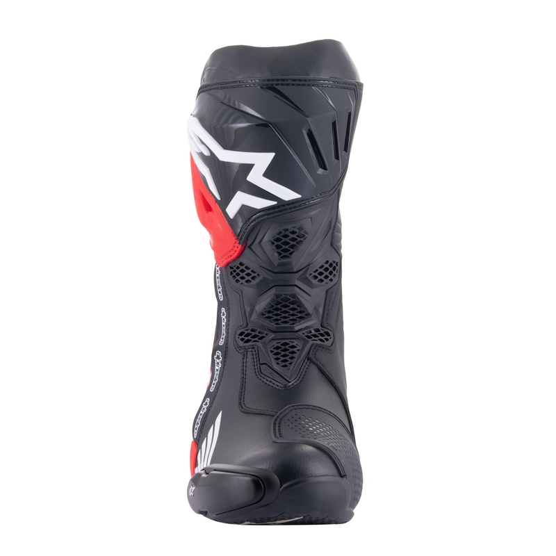 Stivali da moto Alpinestars Supertech R Honda nero-rosso fluo-blu-bianco