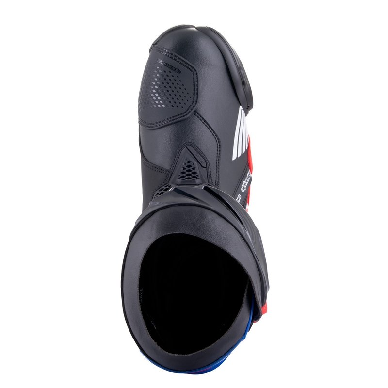 Stivali da moto Alpinestars Supertech R Honda nero-rosso fluo-blu-bianco