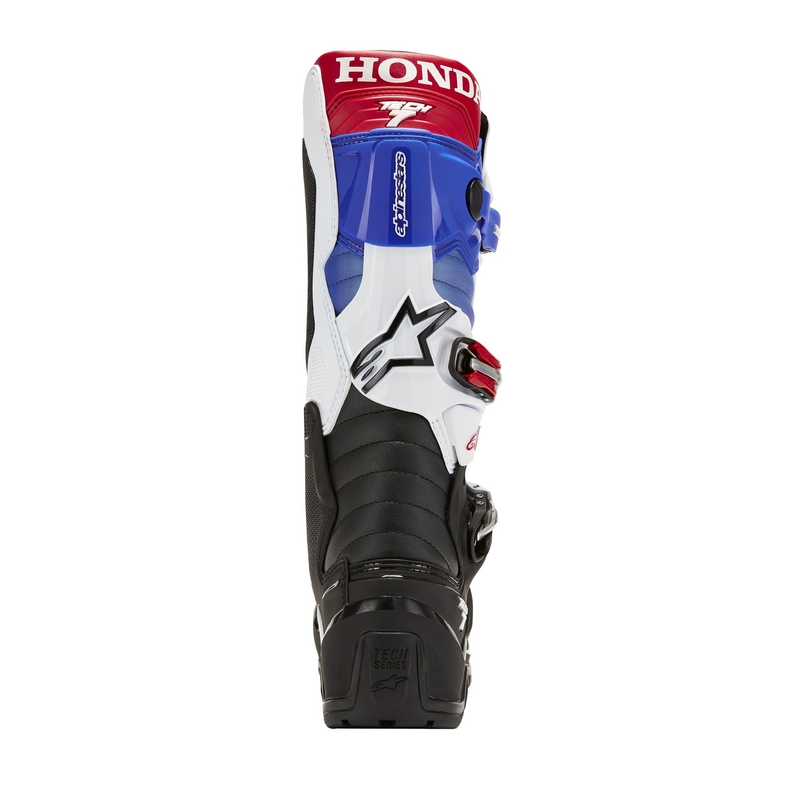 Stivali da moto Alpinestars Tech 7 Enduro Drystar Honda Nero-Blu-Bianco-Rosso