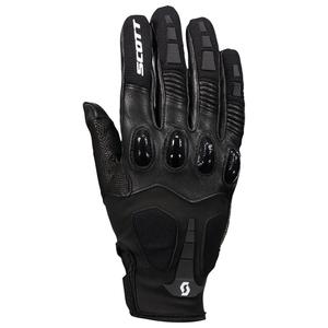 Guanti da moto in pelle SCOTT ASSAULT PRO bianchi e neri