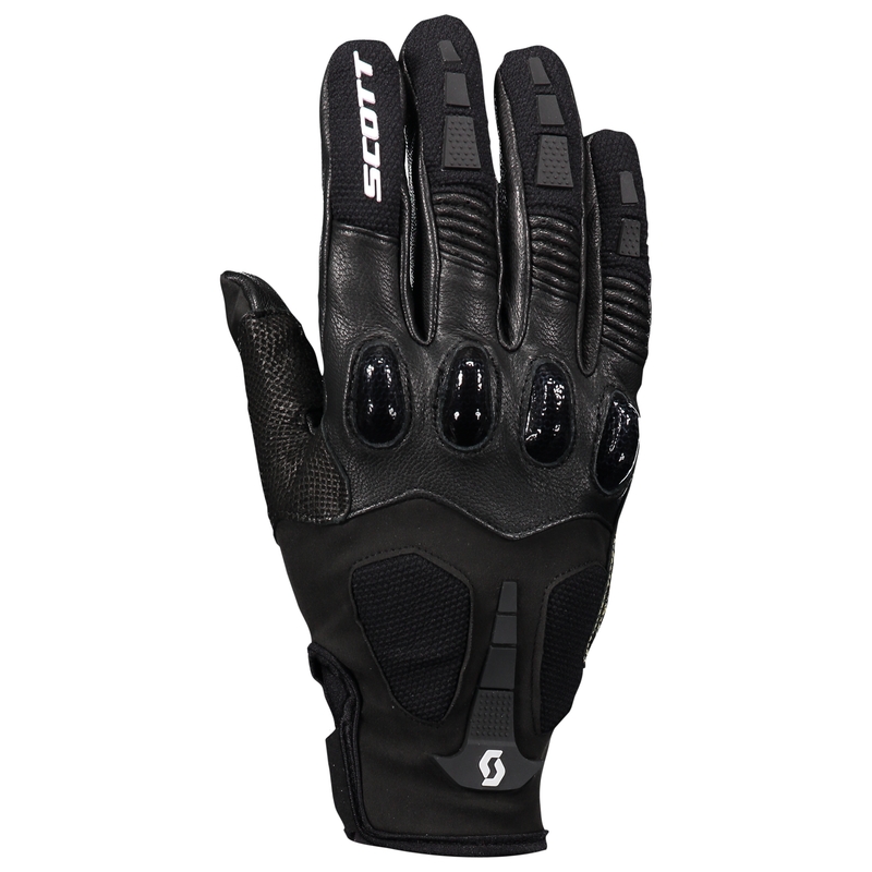 Guanti da moto in pelle SCOTT ASSAULT PRO bianchi e neri
